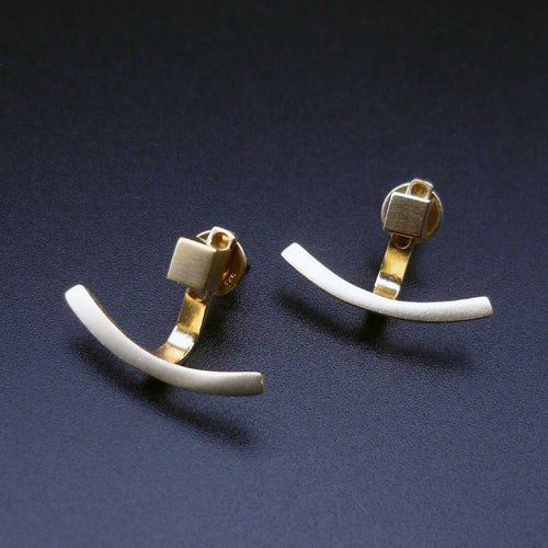 Boucles d'oreilles Up&Down dorées | EMPREINTES Paris - EMPREINTES Paris