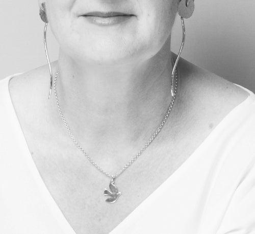 Collier Colombe en argent martelé | EMPREINTES Paris - EMPREINTES Paris