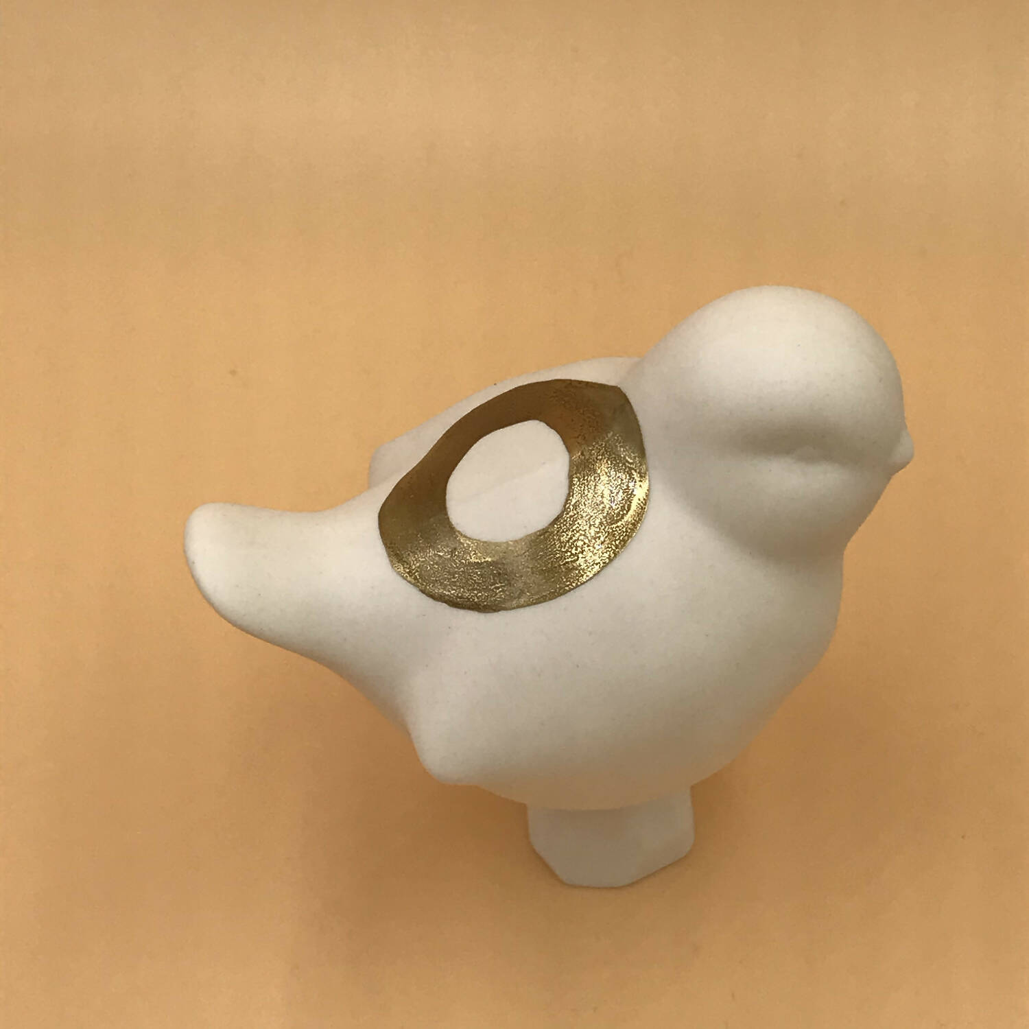 Oiseau porcelaine et Or - Motif rond | EMPREINTES Paris