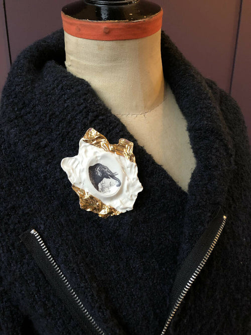 Broche Camay Pelican collection Histoire naturelle | EMPREINTES Paris - EMPREINTES Paris