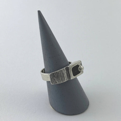 Bague réglable en étain argentée 7 | EMPREINTES Paris - EMPREINTES Paris