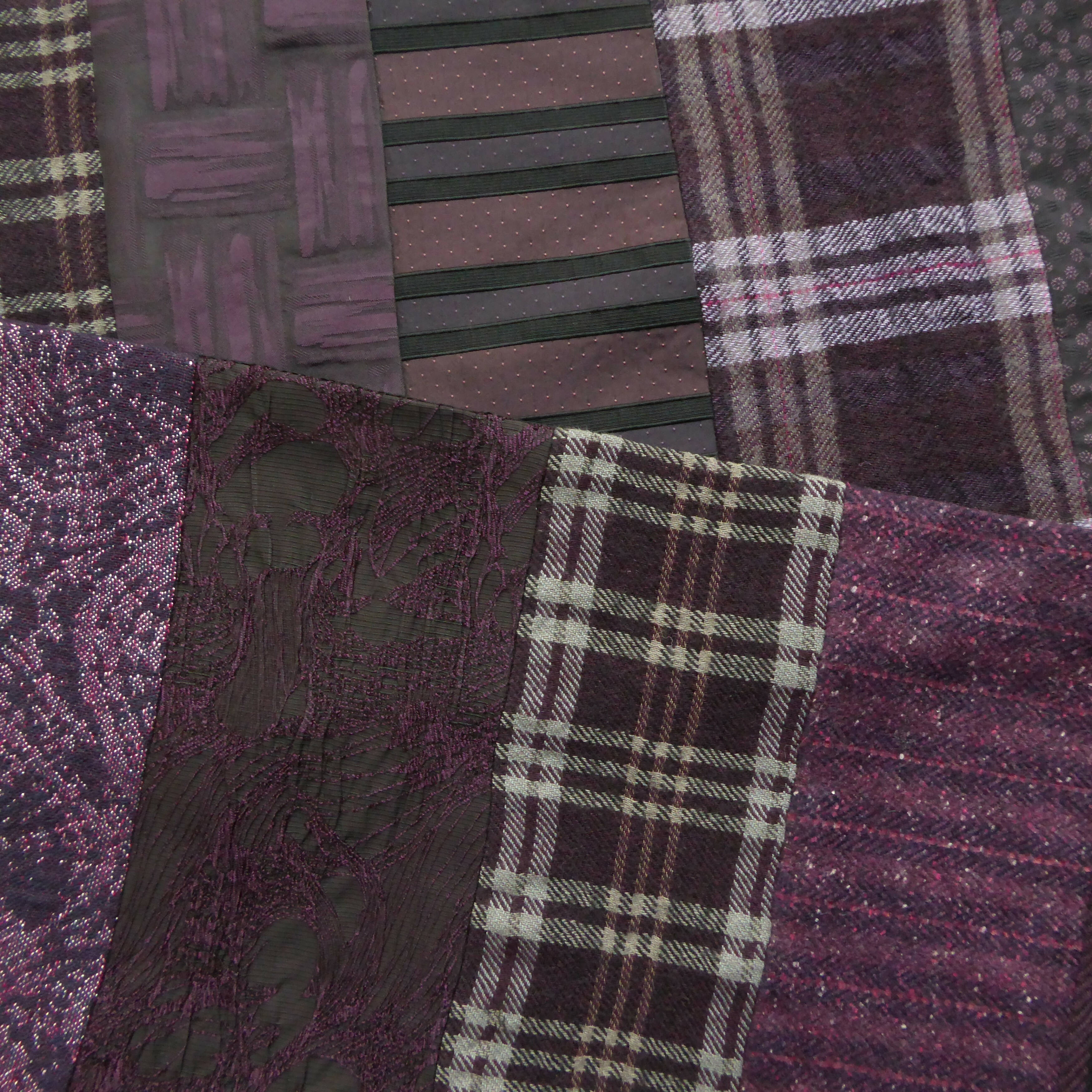 Écharpe hivernale homme- violet | EMPREINTES Paris