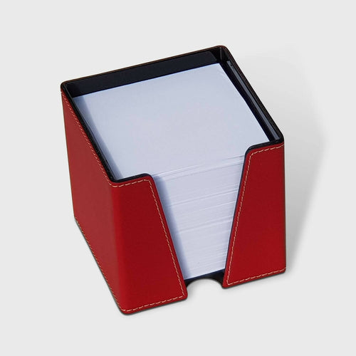 Cube papier cuir rouge | EMPREINTES Paris - EMPREINTES Paris