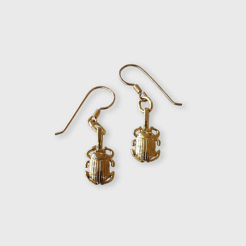 Boucles d’oreilles Scarabée équilibre plaqué or | EMPREINTES Paris - EMPREINTES Paris