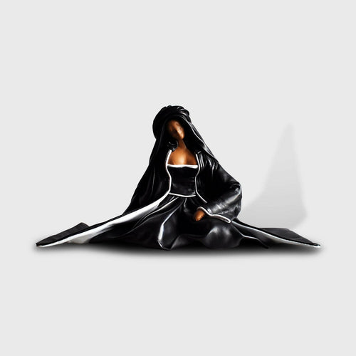 Sculpture cuir Femme assise | EMPREINTES Paris - EMPREINTES Paris