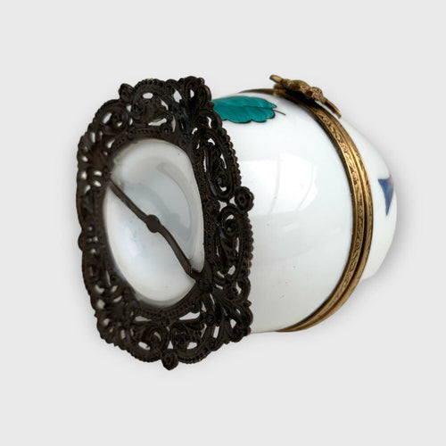 Boite à musique blanche décor oiseau | EMPREINTES Paris - EMPREINTES Paris