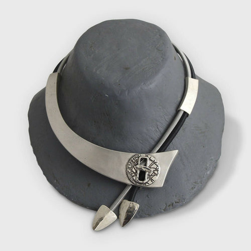 Collier réglable en étain argenté 9 | EMPREINTES Paris - EMPREINTES Paris