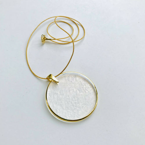 Collier ASTRE transparent reflet or | EMPREINTES Paris - EMPREINTES Paris