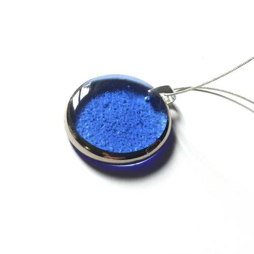 Pendentif PLEINE LUNE bleu ciel | EMPREINTES Paris - EMPREINTES Paris