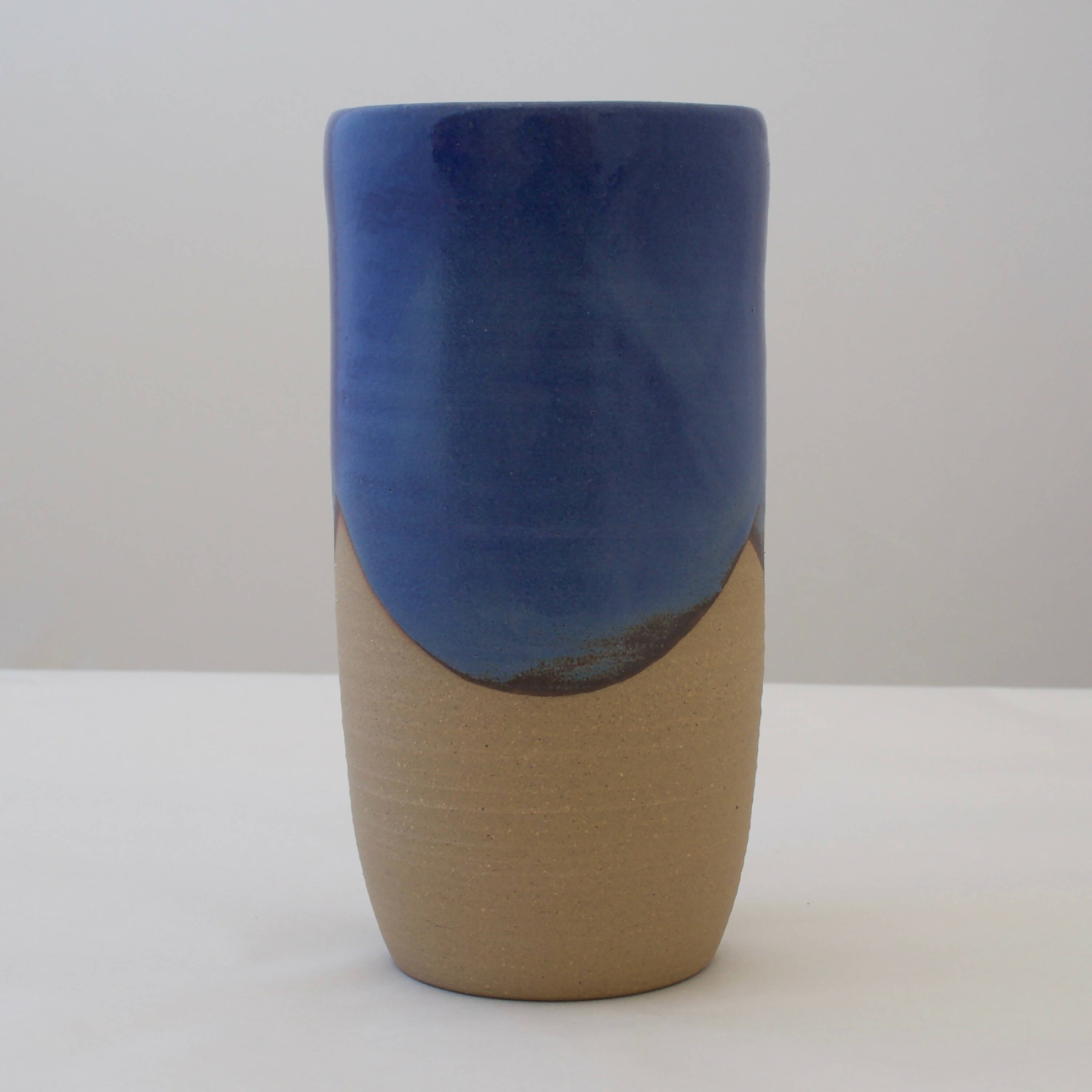 Vase Cylindre Lapis-Lazuli en grès brun | EMPREINTES Paris | EMPREINTES Paris