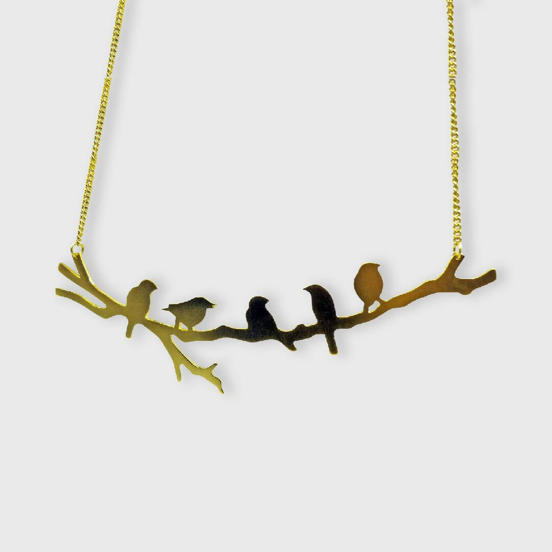 Collier Oiseaux doré | EMPREINTES Paris