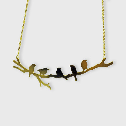 Collier Oiseaux doré | EMPREINTES Paris - EMPREINTES Paris