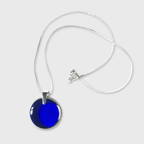 Pendentif PLEINE LUNE bleu roi | EMPREINTES Paris - EMPREINTES Paris
