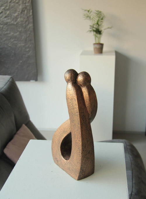 Sculpture couple en argile L'attente | EMPREINTES Paris - EMPREINTES Paris