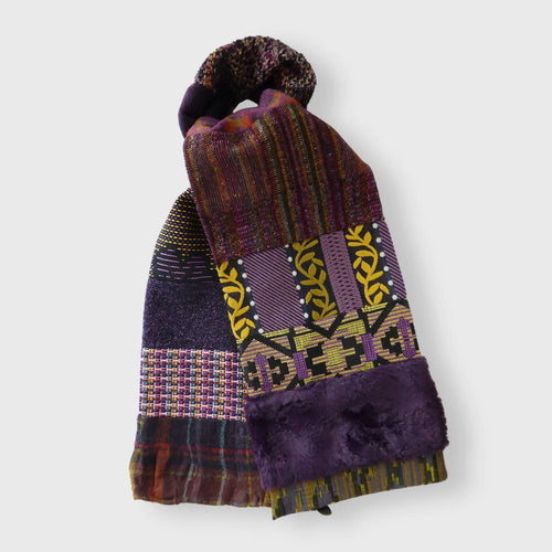 Écharpe hivernale- purple | EMPREINTES Paris - EMPREINTES Paris