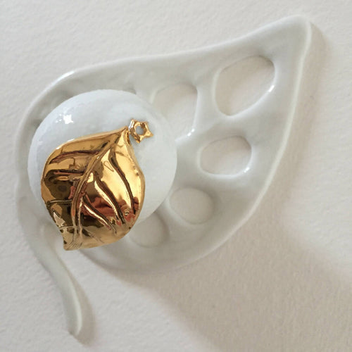 Boite à Bijoux citron en porcelaine sur décor floral | EMPREINTES Paris - EMPREINTES Paris