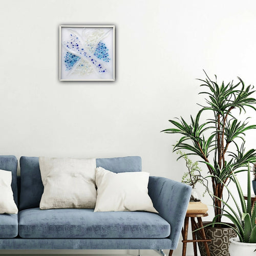 Applique carrée - Feu d’artifice bleu | EMPREINTES Paris - EMPREINTES Paris