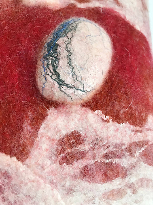 Coussin collection Ecumes rouge | EMPREINTES Paris - EMPREINTES Paris