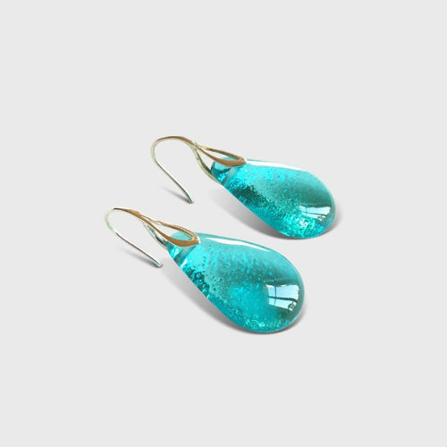Boucles d'oreilles Gouttes Vert d'eau | EMPREINTES Paris - EMPREINTES Paris