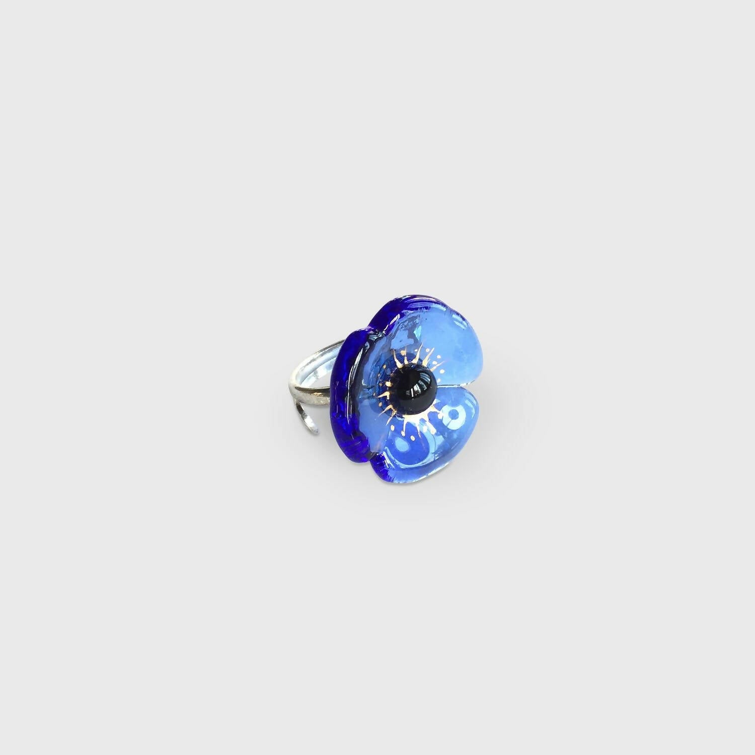 Bague FLEUR bleu ciel | EMPREINTES Paris