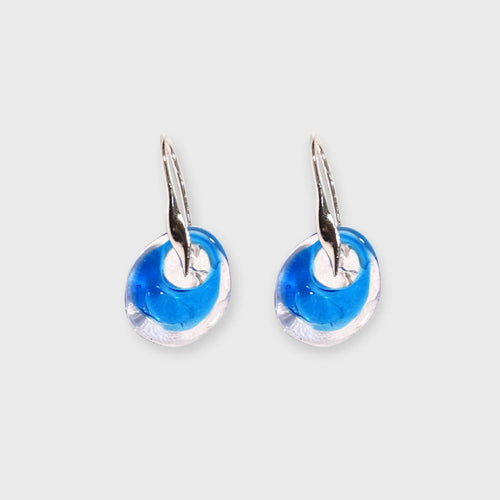 Boucles d'oreilles spirale bleu | EMPREINTES Paris - EMPREINTES Paris