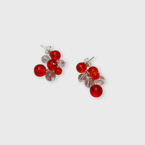 Boucles d'oreille Rithm S - Orange | EMPREINTES Paris - EMPREINTES Paris
