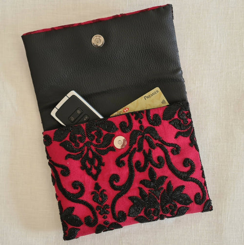 Pochette rouge perlée | EMPREINTES Paris - EMPREINTES Paris