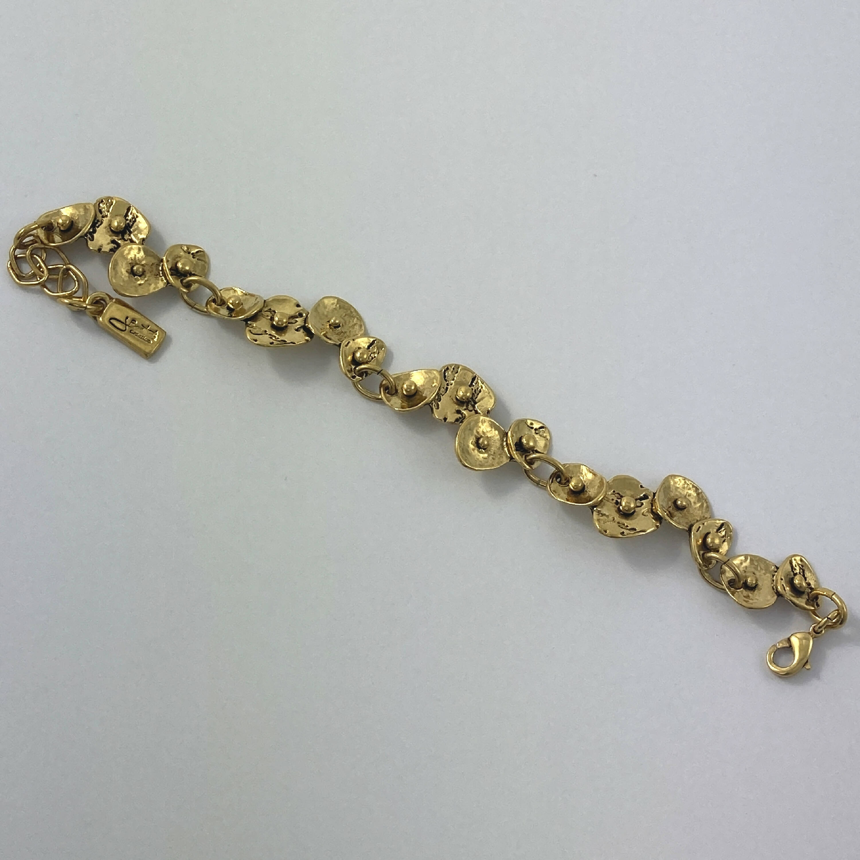 Bracelet en étain doré 2 | EMPREINTES Paris