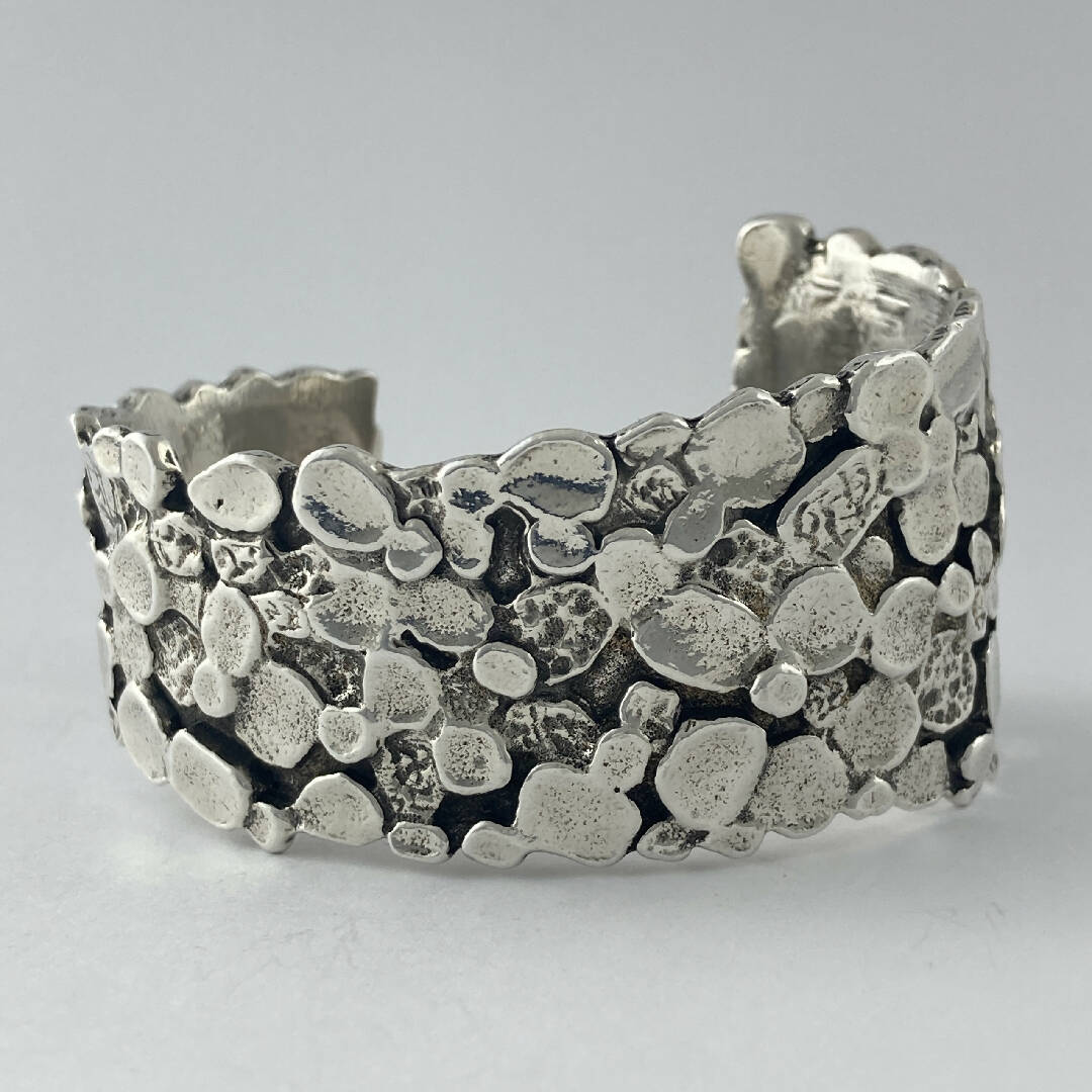 Bracelet en étain argenté 8 | EMPREINTES Paris