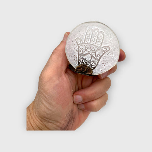 Porte-cartes Khamsa blanche | EMPREINTES Paris - EMPREINTES Paris