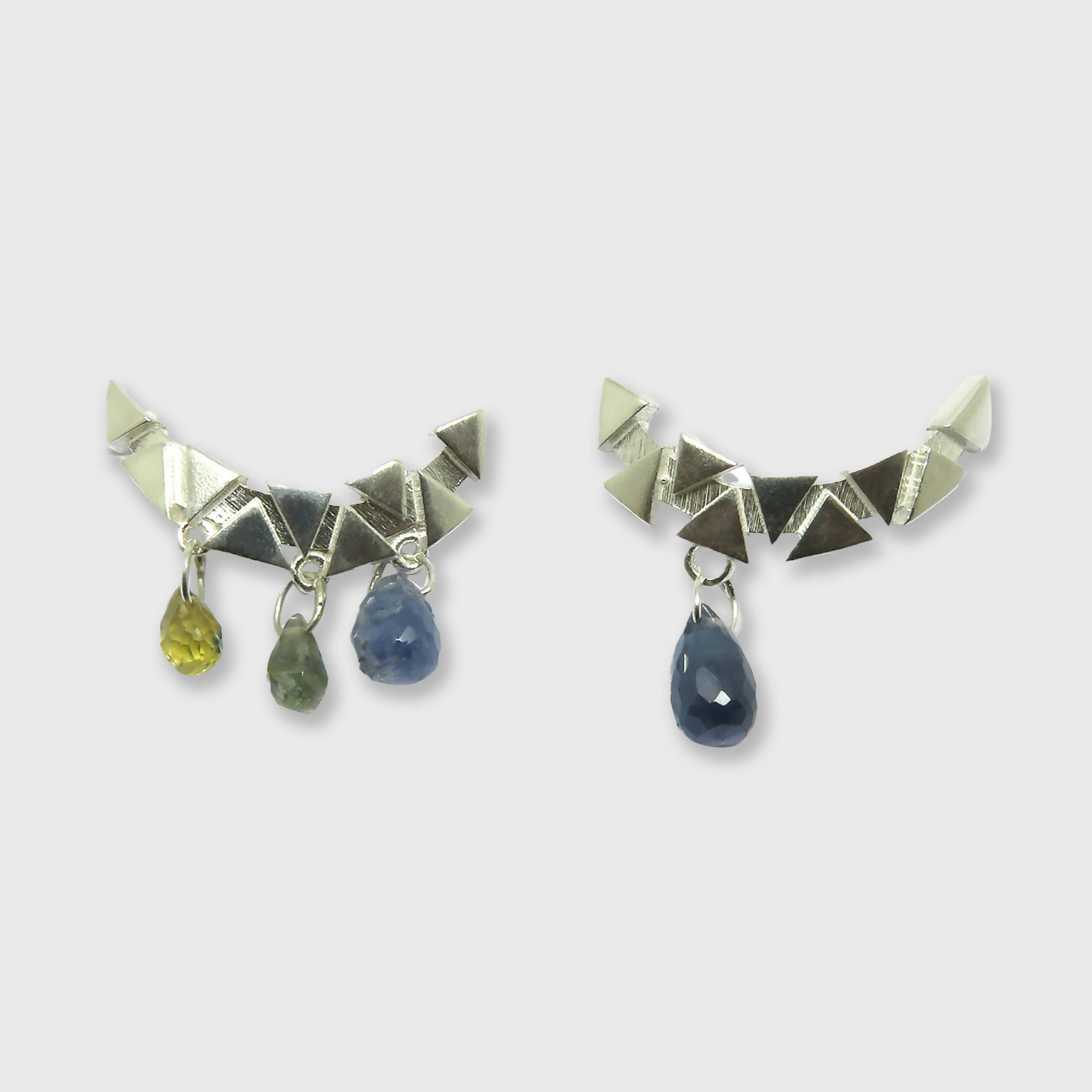 Puces asymétriques Saphirs | EMPREINTES Paris