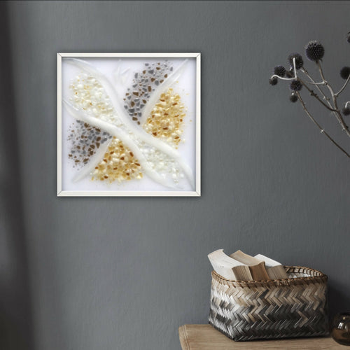 Applique carrée - Feu d’artifice jaune | EMPREINTES Paris - EMPREINTES Paris