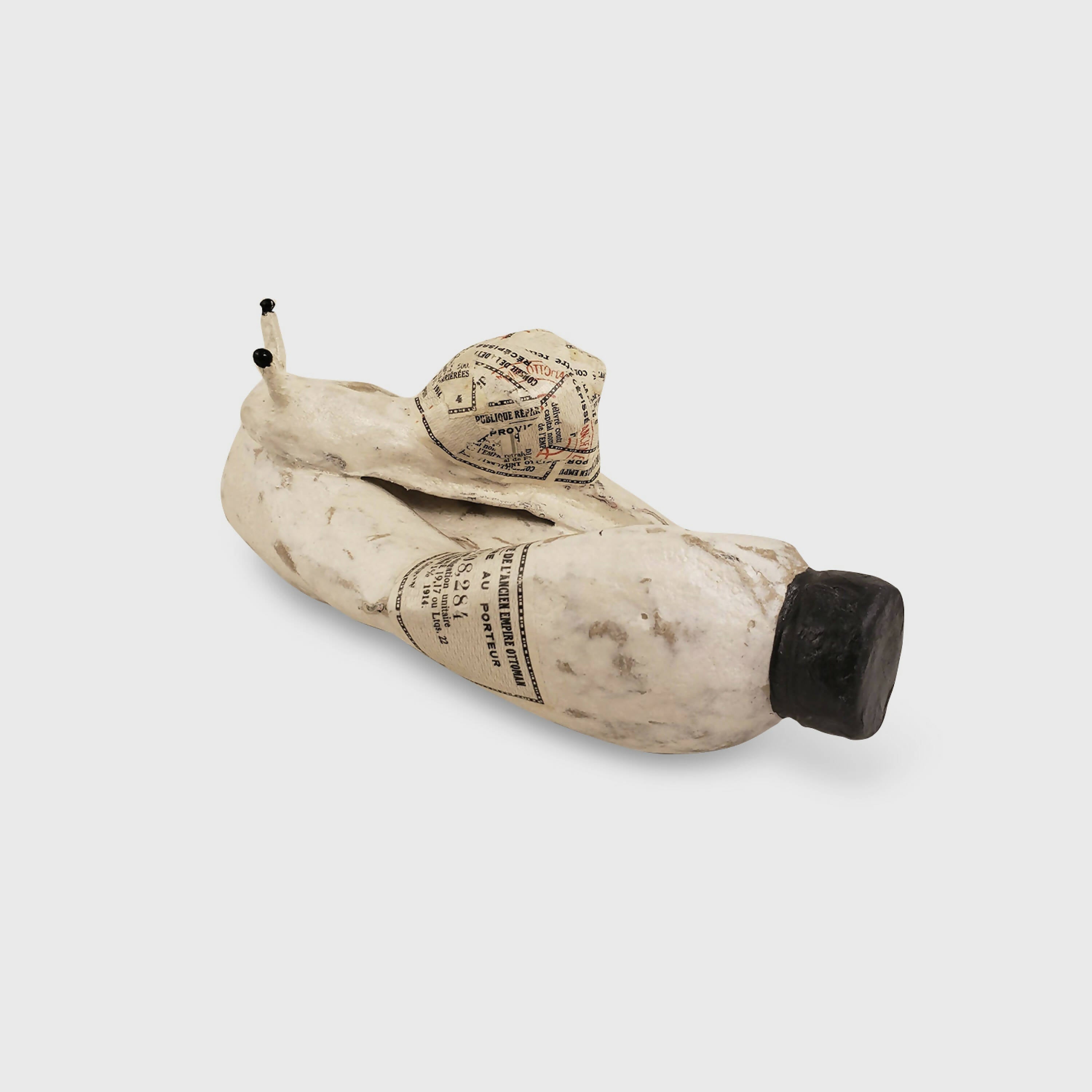 Sculpture papier Escargot blanc | EMPREINTES Paris