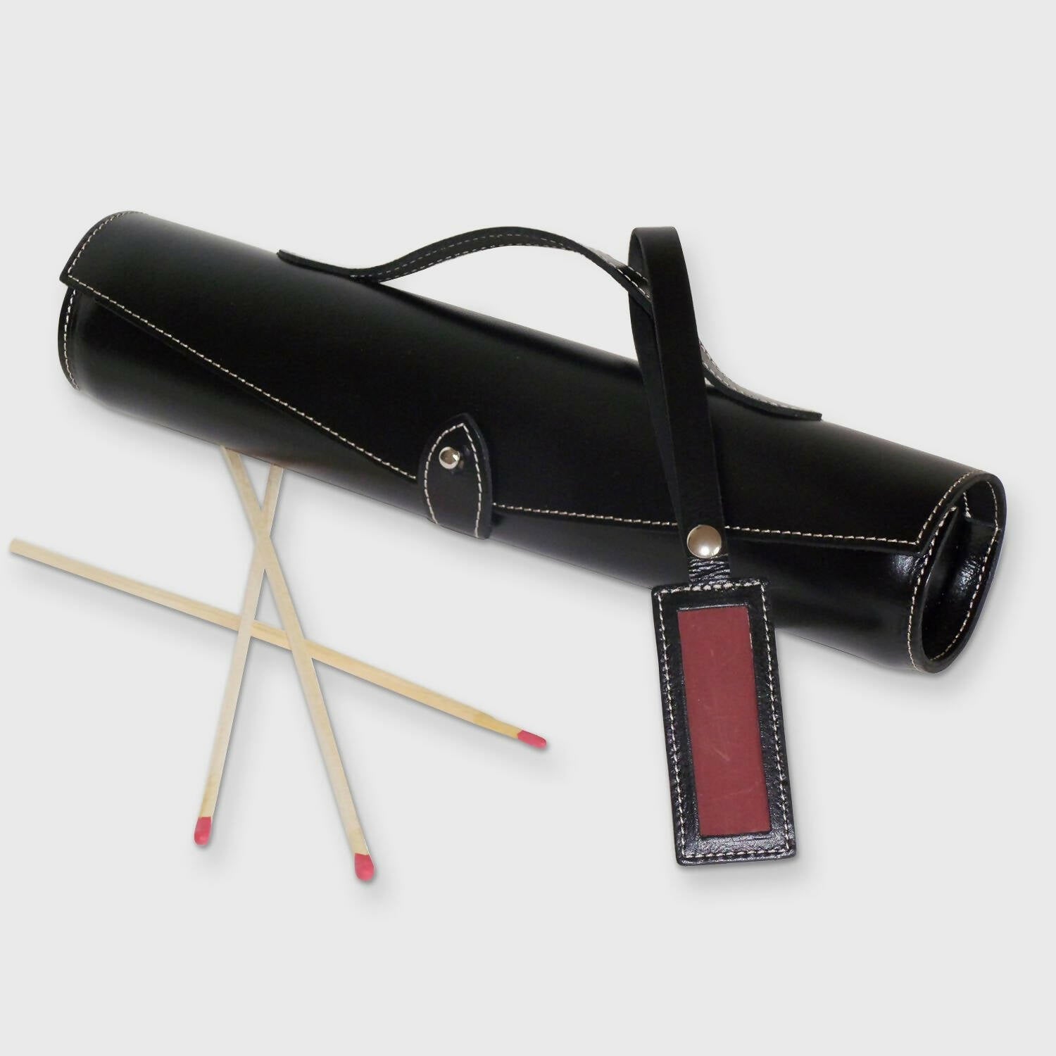 Trousse à feu en cuir noir | EMPREINTES Paris