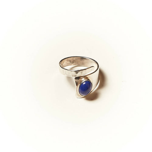 Bague ROMAE en argent avec un Lapis lazuli. | EMPREINTES Paris - EMPREINTES Paris