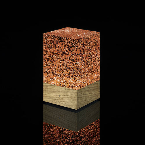 D-cüb Cuivre - socle bois | EMPREINTES Paris - EMPREINTES Paris