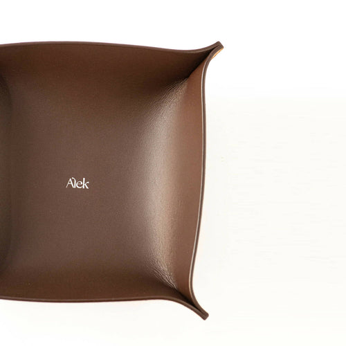 Vide poche en cuir marron foncé | EMPREINTES Paris - EMPREINTES Paris