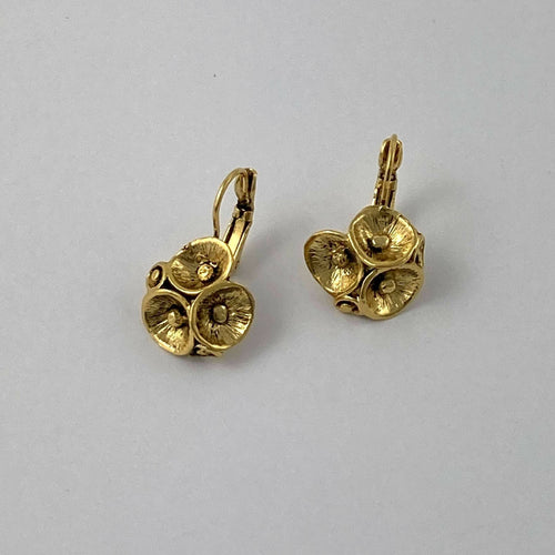 Boucles d’oreilles en étain Doré 5 | EMPREINTES Paris - EMPREINTES Paris