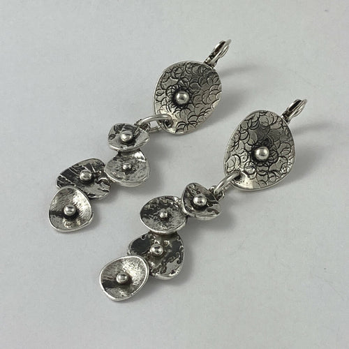 Boucles d’oreilles en étain Argenté 31 | EMPREINTES Paris - EMPREINTES Paris