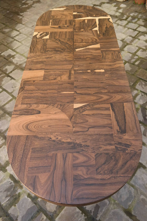 Table Patchwork Ziricote Console ou table basse | EMPREINTES Paris - EMPREINTES Paris