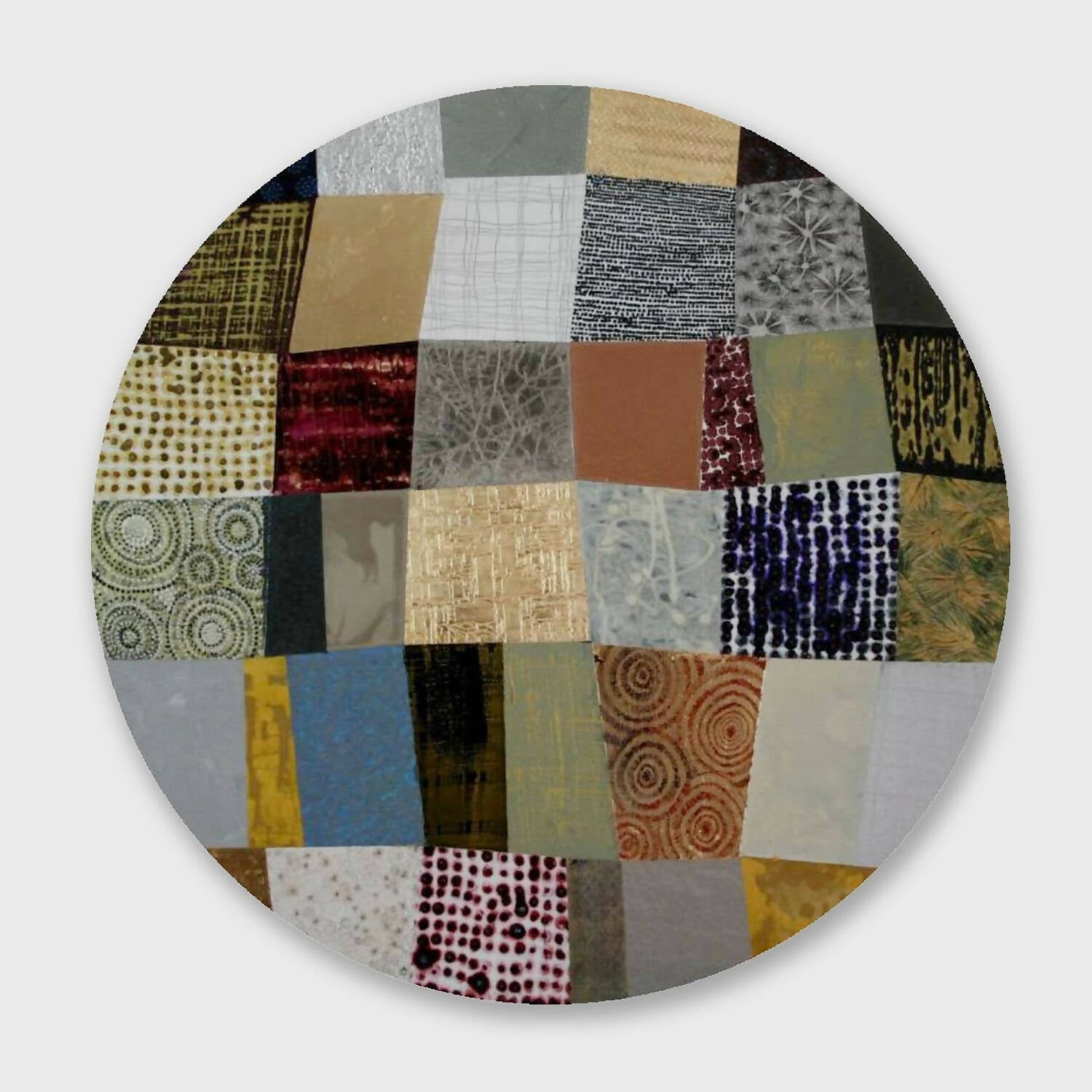 Panneau Tondo Patchwork en matière | EMPREINTES Paris